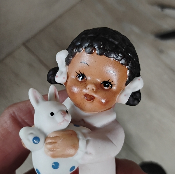 Vintage Homco 1430 Figurines "Children Ready For Bedtime" Ceramic Set Of 2 - Picture 4 of 11